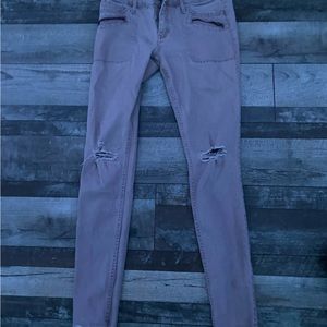 baby pink Hollister super skinny jeans, size 1